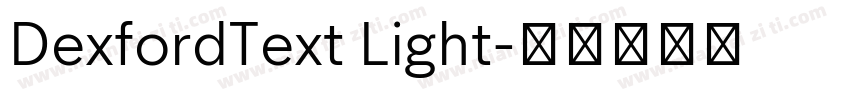 DexfordText Light字体转换